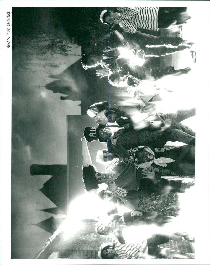 Band 'Death Bang Party' artists in a concert - Vintage Photograph