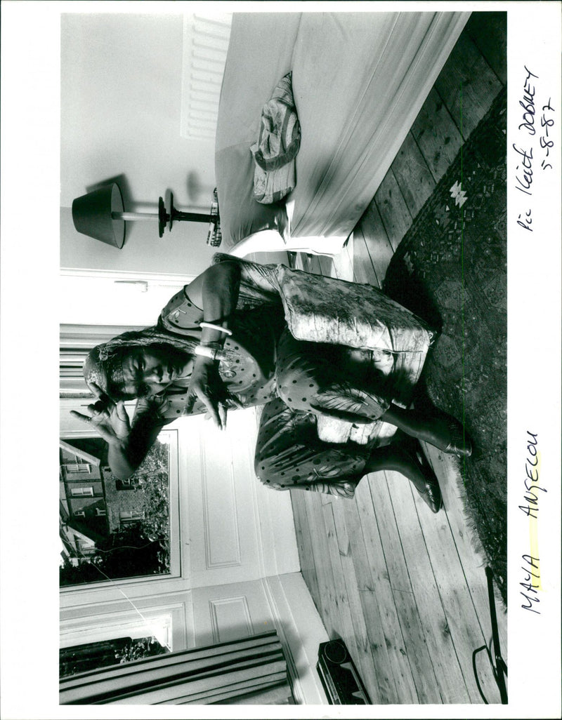 Maya Angelou. - Vintage Photograph