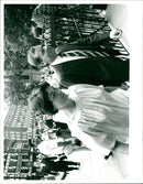 Jeffrey Archer and wife arrive at court. - Vintage Photograph