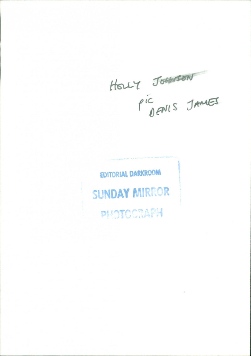 Holly Johnson - Vintage Photograph