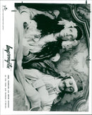 Emma Thompson and Anton Rodgers as the Duke and Duchess d'Antan. - Vintage Photograph