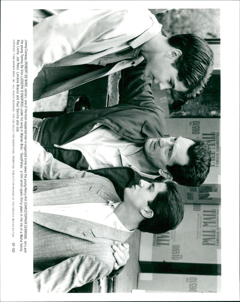 Robert De Niro, Christopher Serrone and Joseph D'Onofrio in Goodfellas. - Vintage Photograph