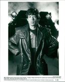 Mick Jagger as the 21st-century bounty hunter Vacendak in 1992's film "Freejack" - Vintage Photograph