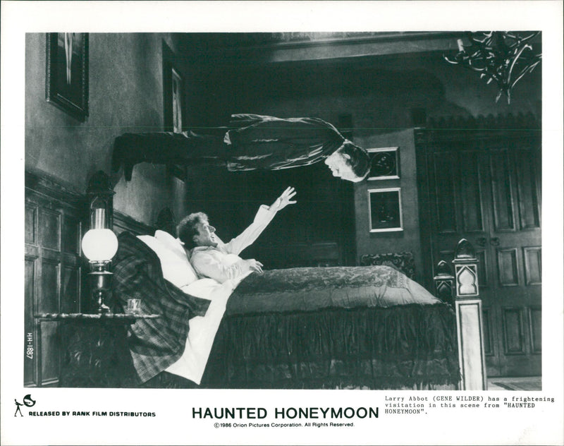 Haunted Honeymoon cast scene. - Vintage Photograph