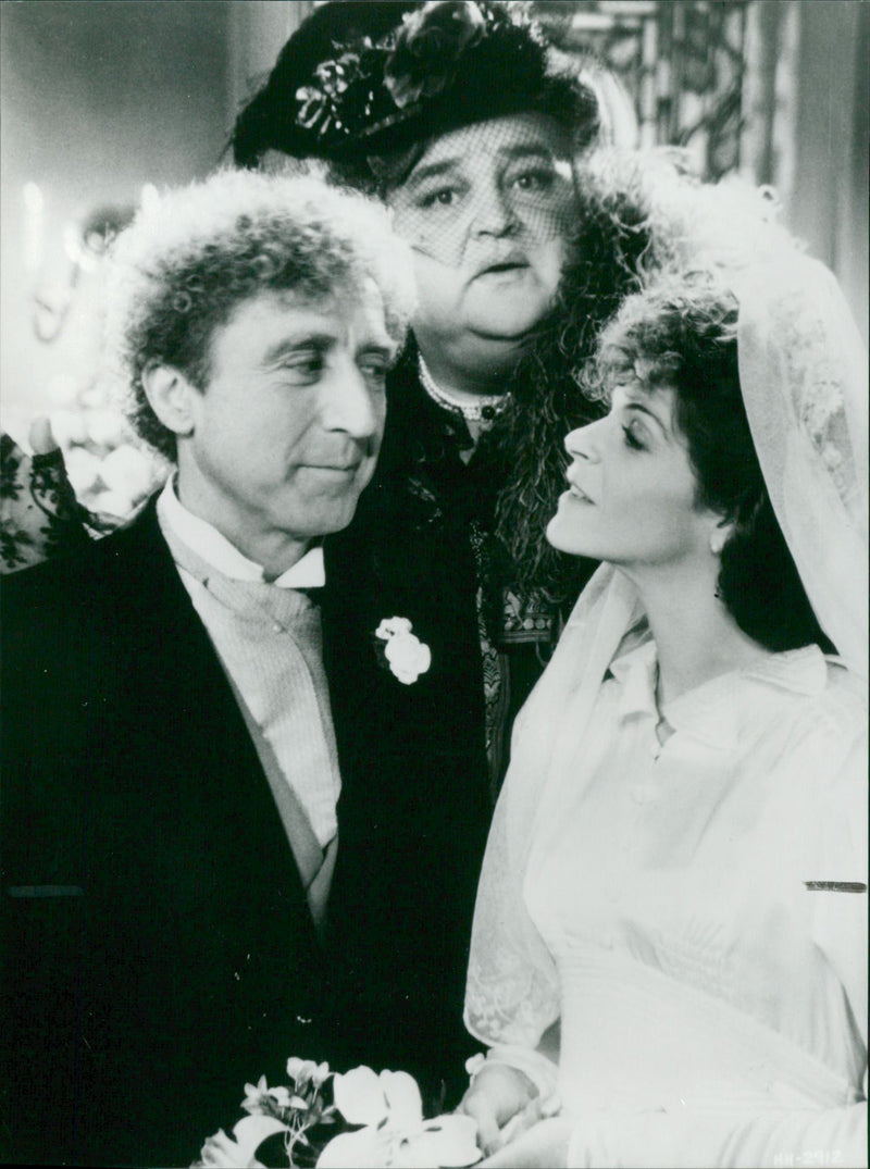 Haunted Honeymoon cast scene. - Vintage Photograph