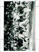 Dallas cowboys compete with Detroit Lions in a match of "American Football". - Vintage Photograph