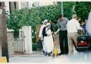 Mother Teresa on her way to a meeting with Princess Diana - Vintage Photograph