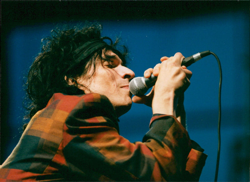 Joakim ThÃ¥strÃ¶m during a concert on the Lollipop tour - Vintage Photograph