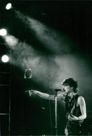 Joakim Thåström during a concert in Solnahallen - Vintage Photograph