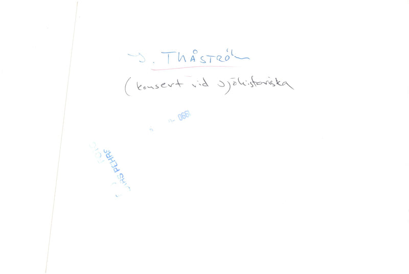 Joakim ThÃ¥strÃ¶m during a concert at the Maritime Museum - Vintage Photograph