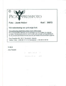 Concert picture on Joey Tempest taken at an unknown gig. - Vintage Photograph