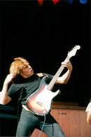 Concert picture on Joey Tempest taken at an unknown gig. - Vintage Photograph