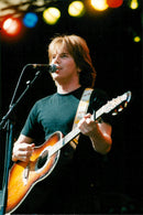 Concert picture on Joey Tempest taken at an unknown gig. - Vintage Photograph