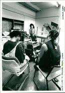 Prisoners in music class in Holloway Prison, London - Vintage Photograph