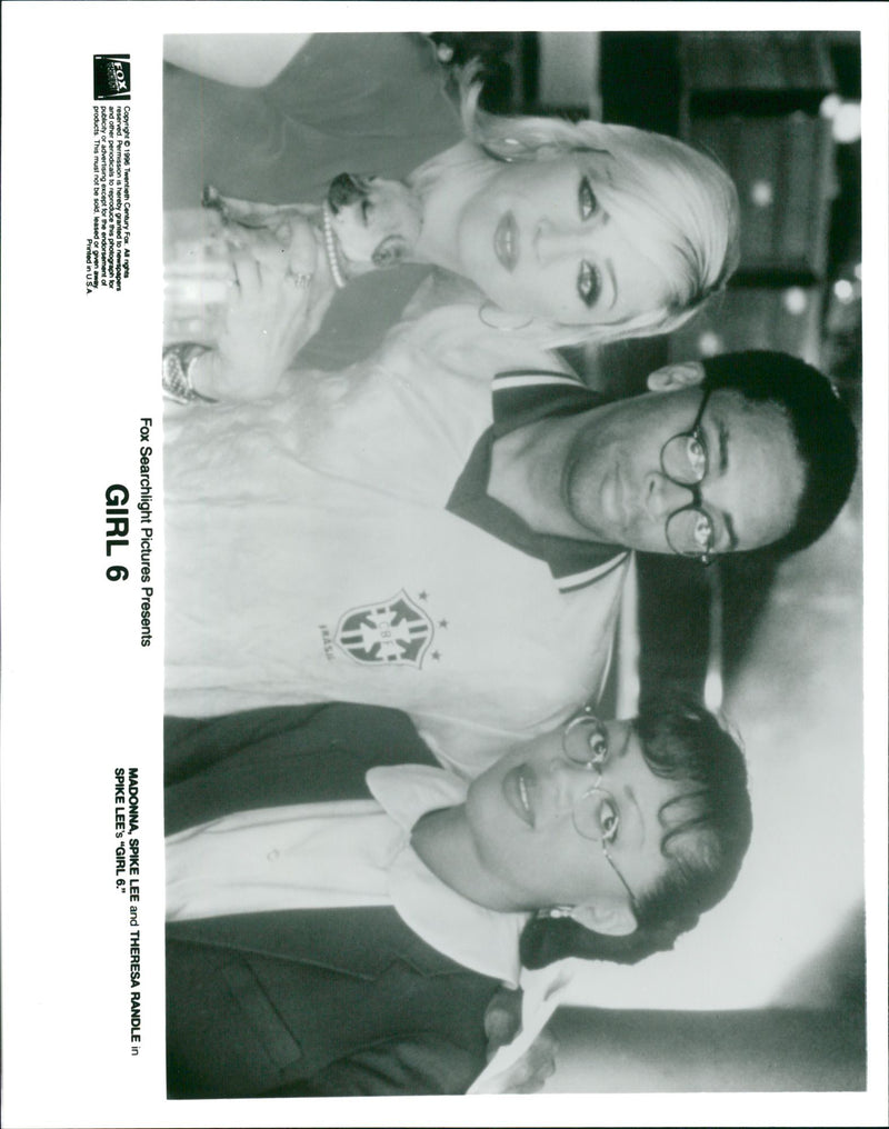 Madonna, Spike Lee and Theresa Randle in "Girl 6". - Vintage Photograph