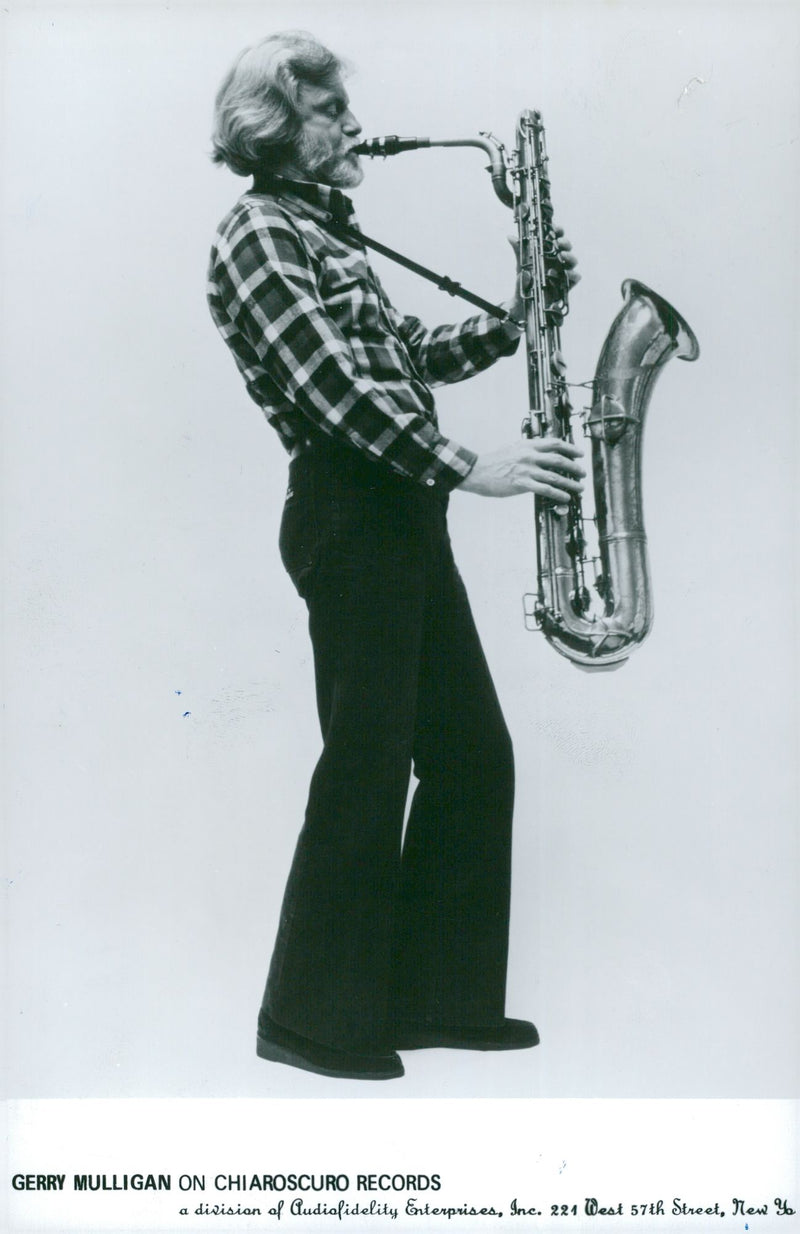 Jazz musician Gerry Mulligan - Vintage Photograph