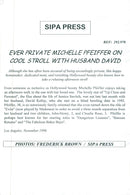 Scriptwriter David E. Kelley along with his wife Michelle Pfeiffer - Vintage Photograph