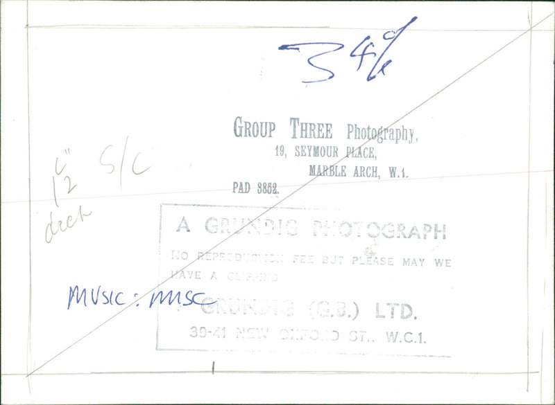 ARTIST COMPANY MUSIC PRODUCER - Vintage Photograph