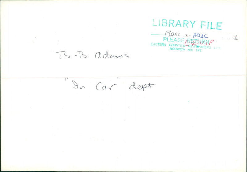 ARTIST COMPANY MUSIC PRODUCER - Vintage Photograph