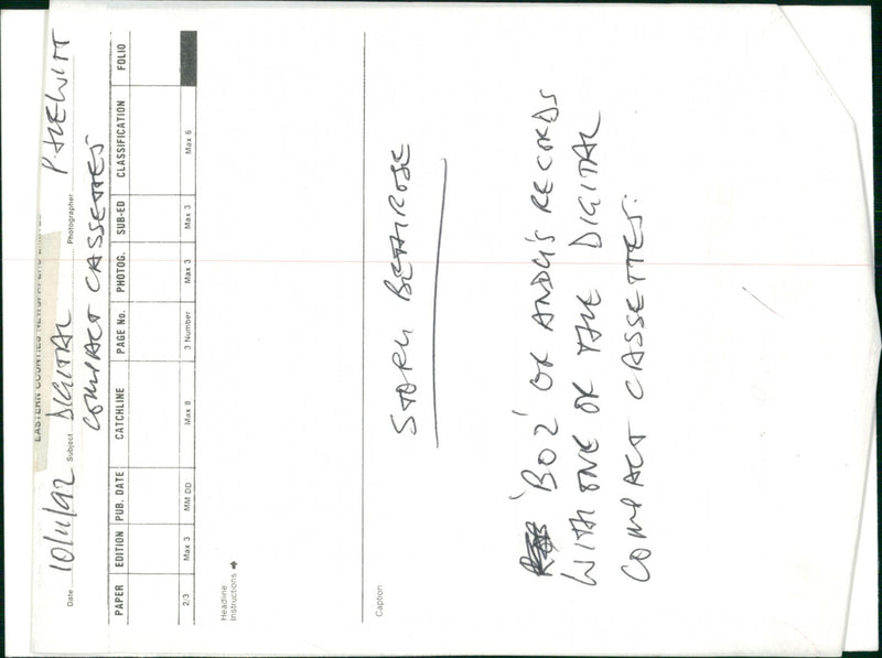 ARTIST COMPANY MUSIC PRODUCER - Vintage Photograph