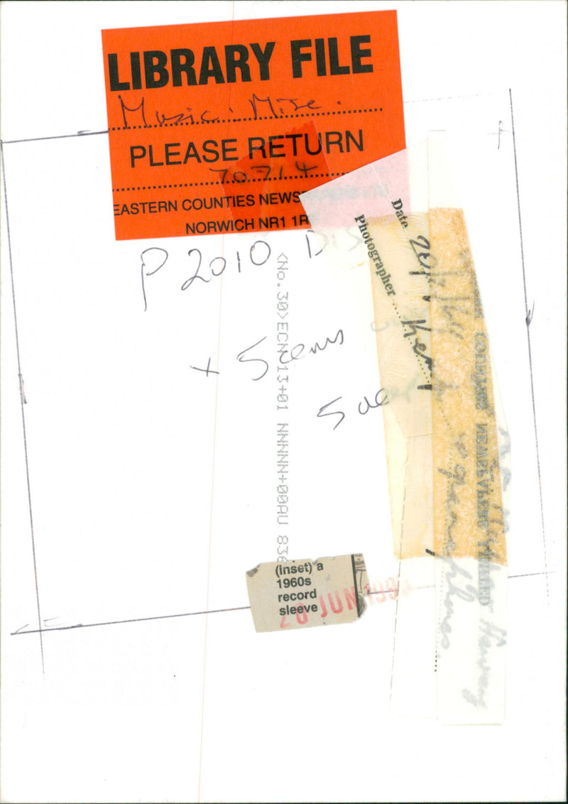 COMPANY GREATEST ARTIST MUSIC PRODUCER - Vintage Photograph