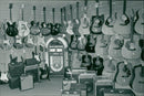 Music instruments. - Vintage Photograph