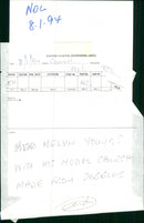 Melvin Youngs and his model church. - Vintage Photograph