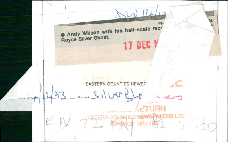 MODEL ANDY PAUL BUILT - Vintage Photograph