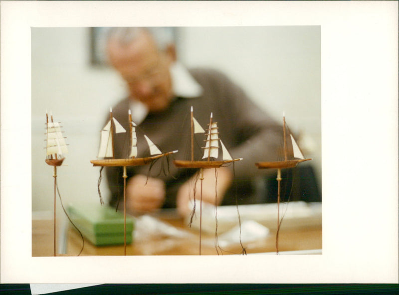 Model cars,ships and airplanes - Vintage Photograph