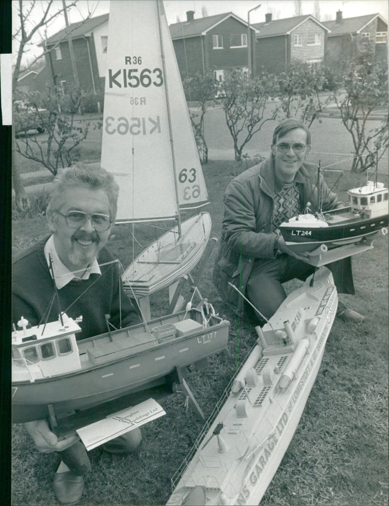 Model cars,ships and airplanes - Vintage Photograph