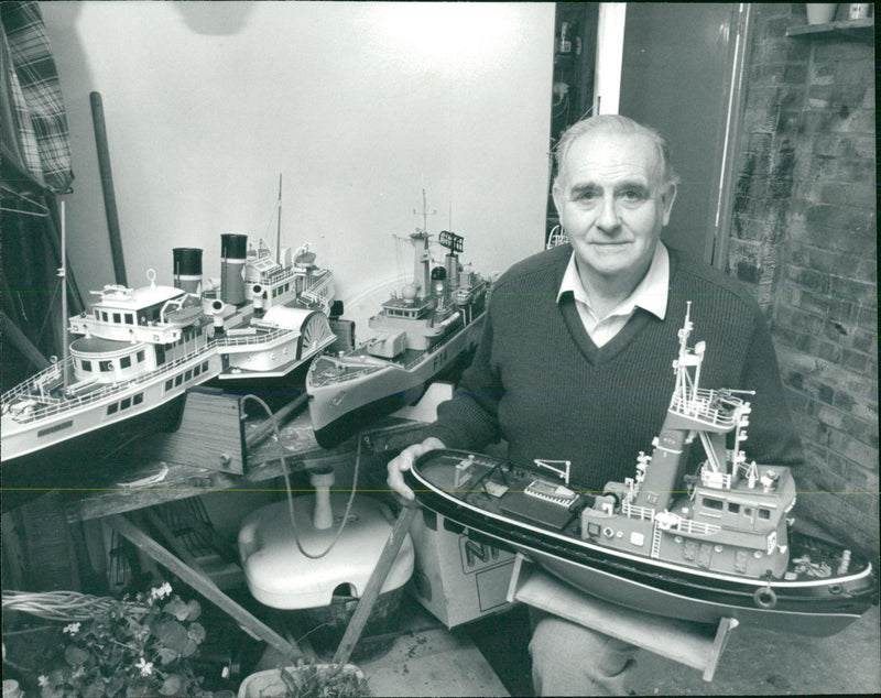 Model cars,ships and airplanes - Vintage Photograph