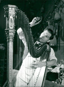 Harp 'Musical Instrument' - Vintage Photograph