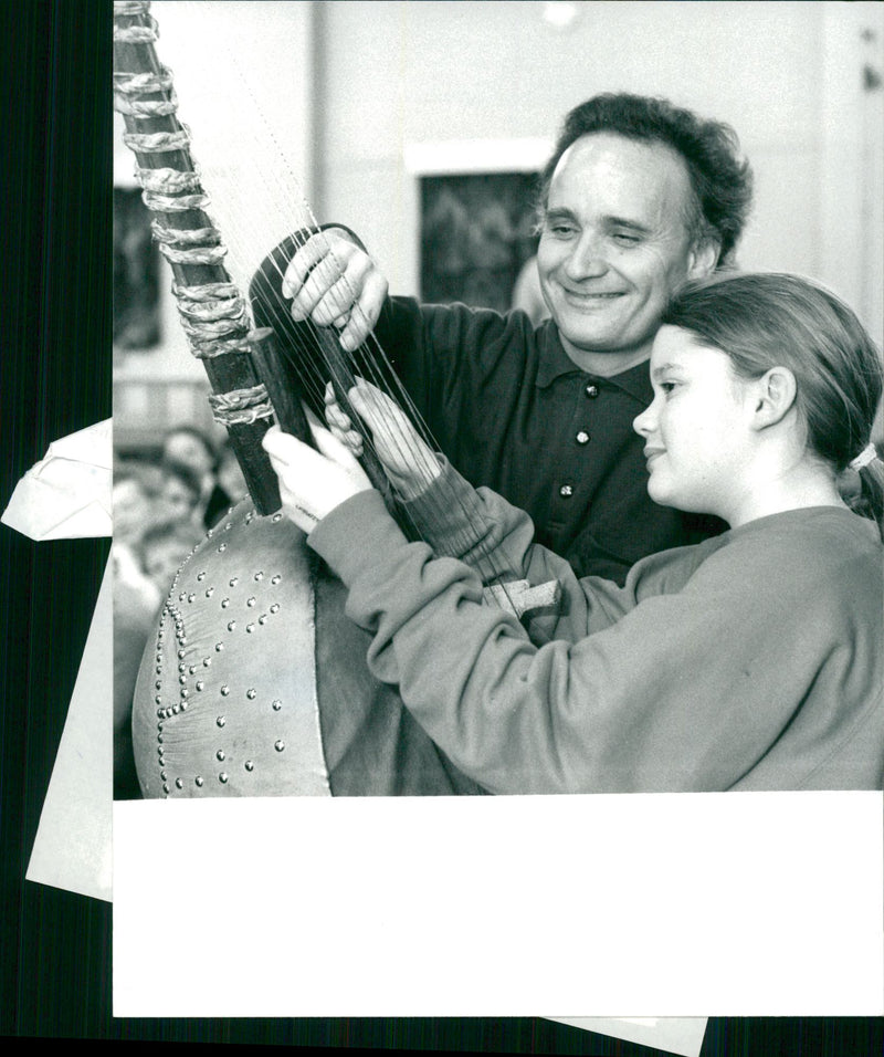 'Harp' Musical Instrument - Vintage Photograph