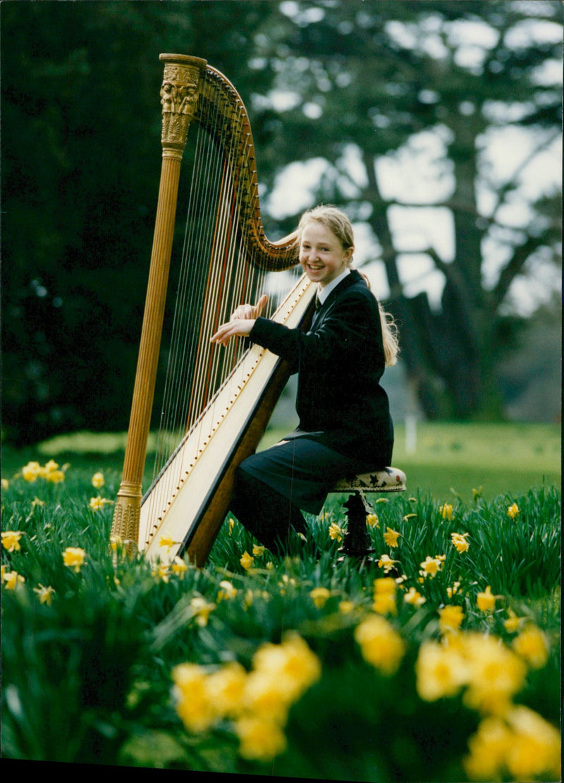 'Harp' Musical String - Vintage Photograph