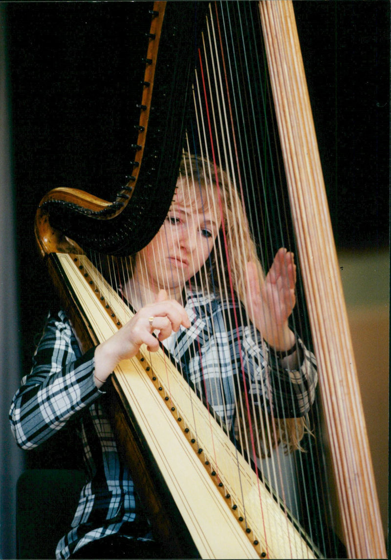 'Harp' Musical String - Vintage Photograph
