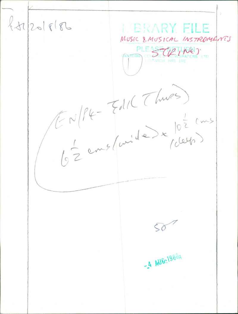 Musical Instrument String - Vintage Photograph