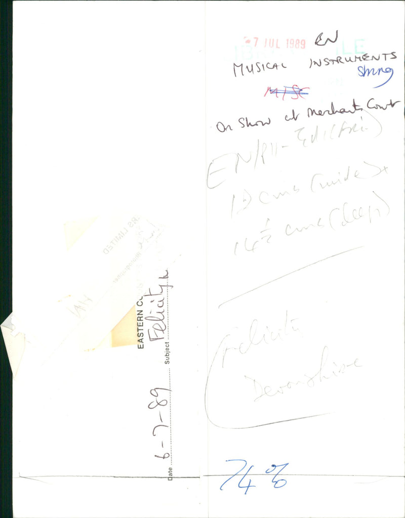 Musical Instrument String - Vintage Photograph