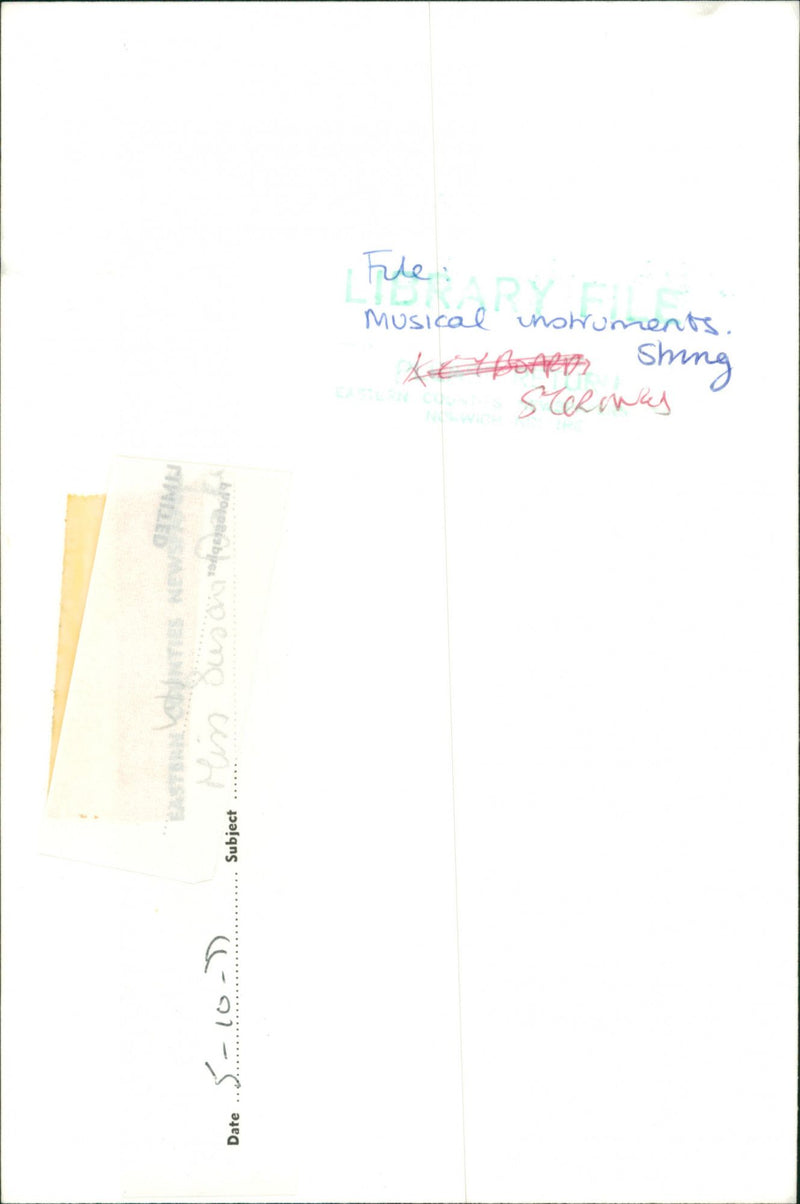 'Harp' Musical String - Vintage Photograph