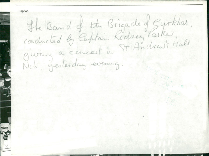 ANDREWS BAND CONCERT - Vintage Photograph