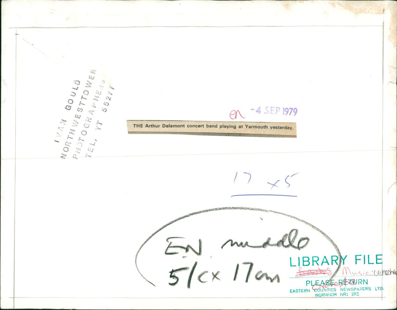 THE Arthur Delamont concert band - Vintage Photograph