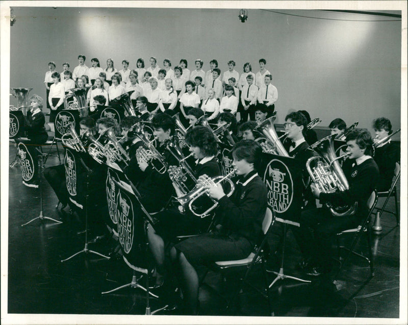 BAND MUSIC SINGERS - Vintage Photograph