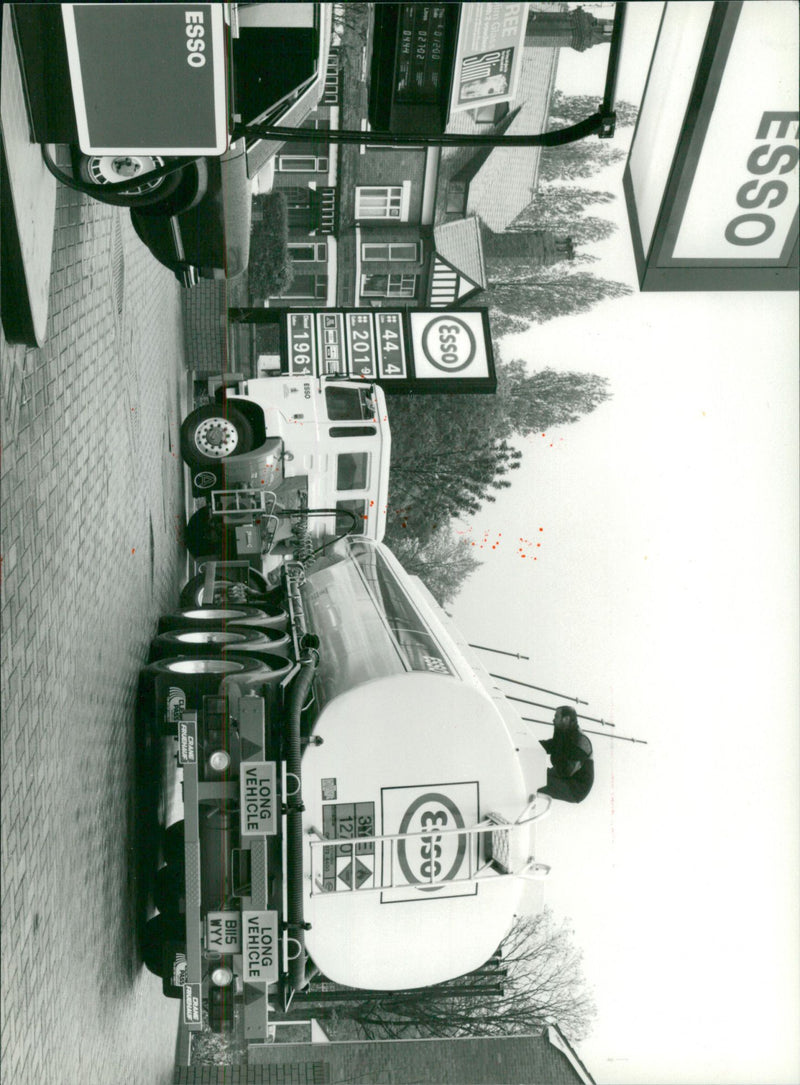 Crane Fruehauf have recently delivered over 40 of these 35,000 litre capacity tank semi-trailers to Esso. - Vintage Photograph