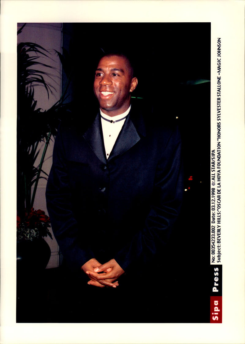 The bass player Earvin &quot;Magic&quot; Johnson - Vintage Photograph