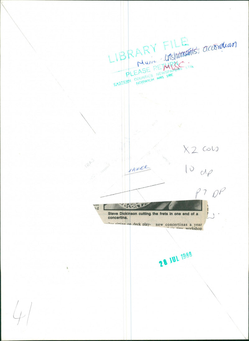 Musical Instruments - Vintage Photograph