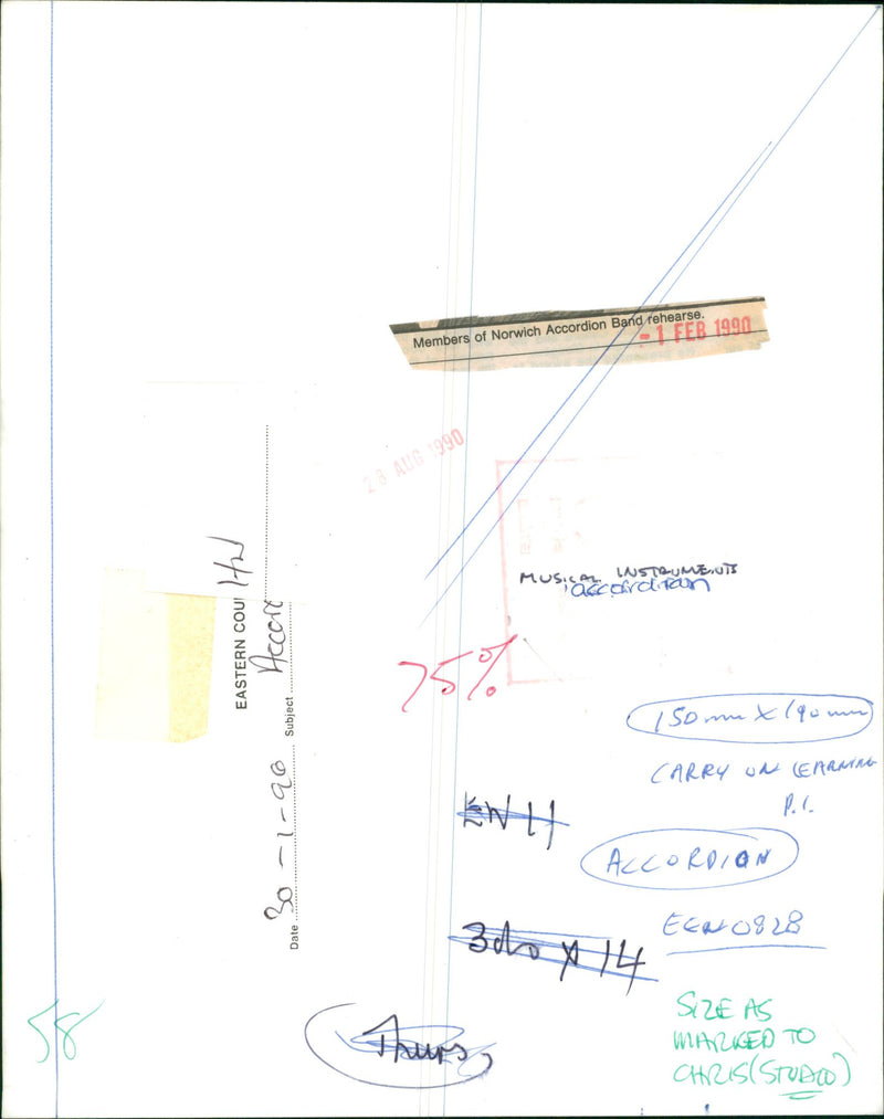 Musical Instruments - Vintage Photograph