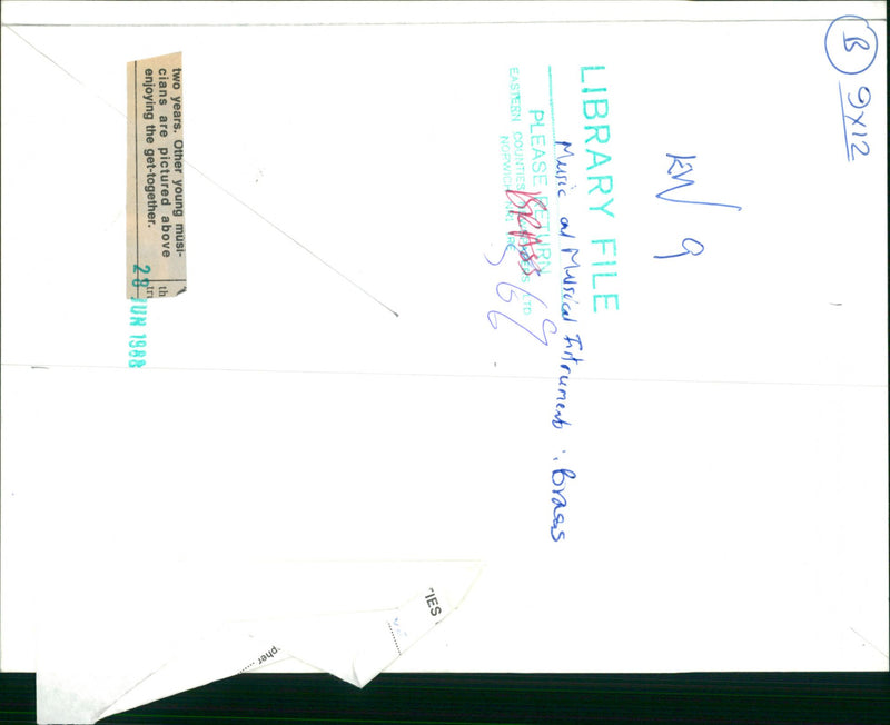 JOHN MODEL MUSIC TOGETHER INCLUDING - Vintage Photograph