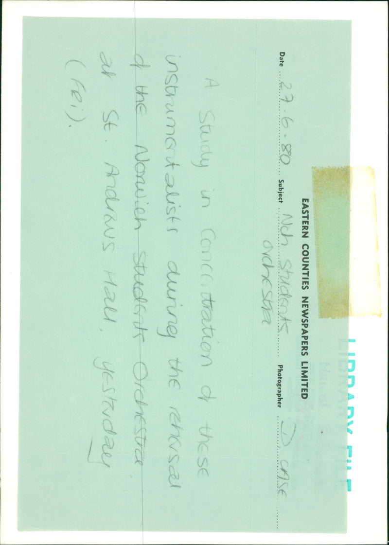 MUSIC INSTRUMENTS - Vintage Photograph