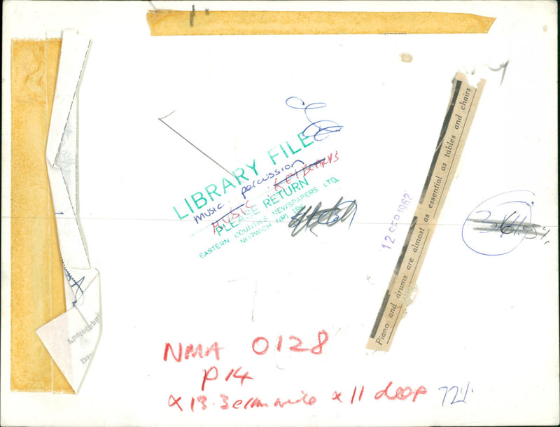 MUSIC INSTRUMENTS - Vintage Photograph