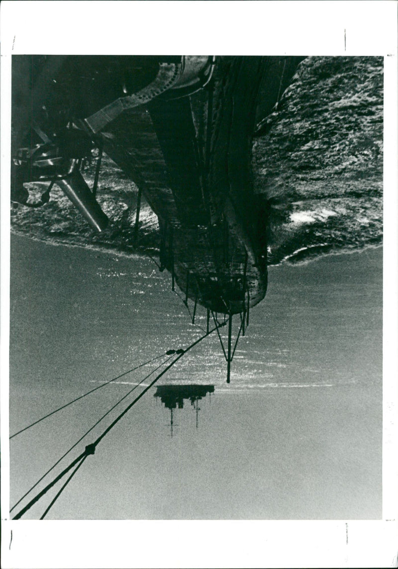 The submarine HMS Porpoise and destroyer HMS Mackay. - Vintage Photograph