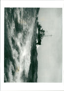 An anti submarine and mine sweeping trawler built by the Adminalty in a moderate sea in 1945. - Vintage Photograph